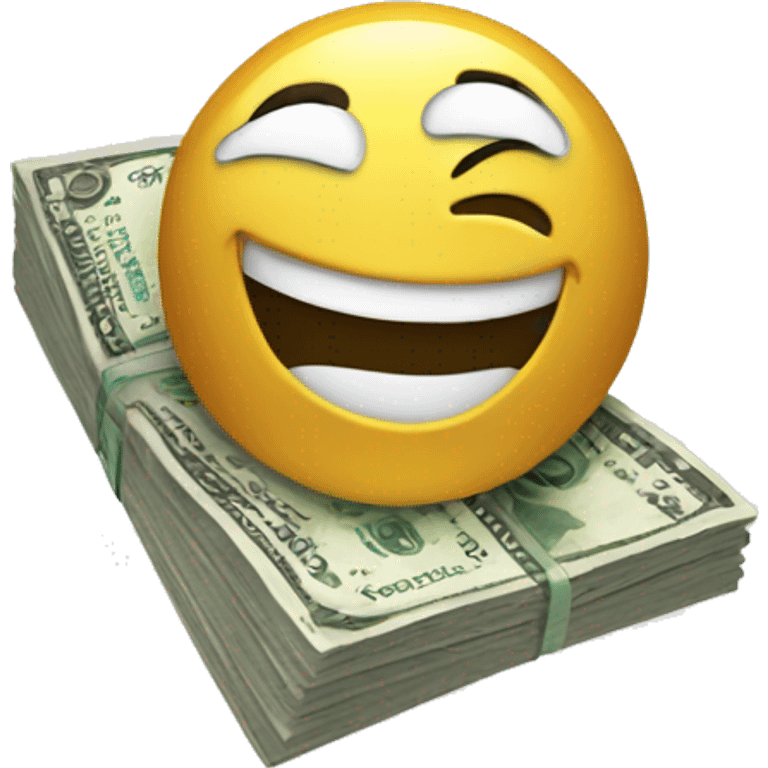 Happy money saying chill emoji