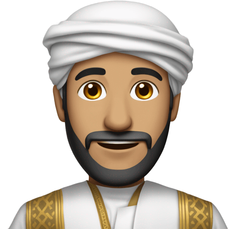 Middle East guy with traditional costume emoji