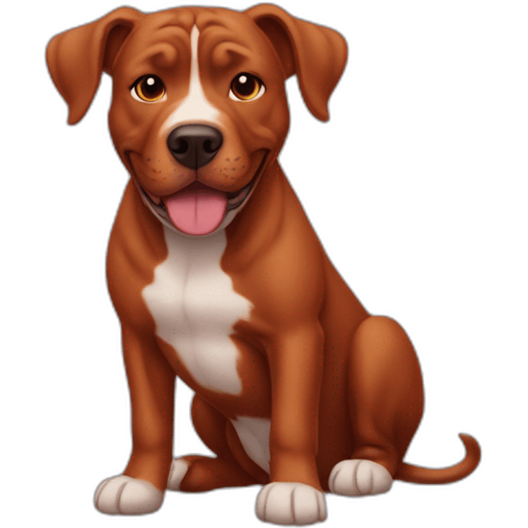 Clifford big red pit bull emoji