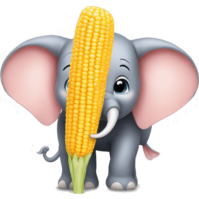 Dumbo with a corn  emoji