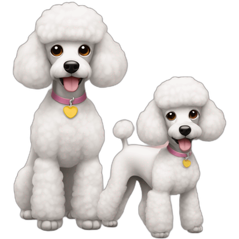 2 poodles emoji