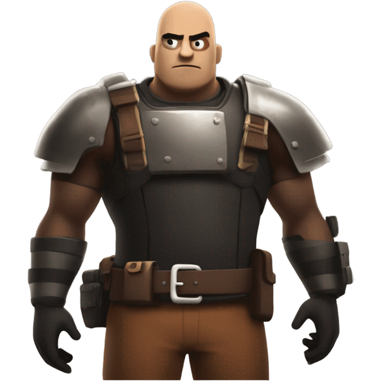 The character "Heavy" from the game tf2 as an emoji. emoji