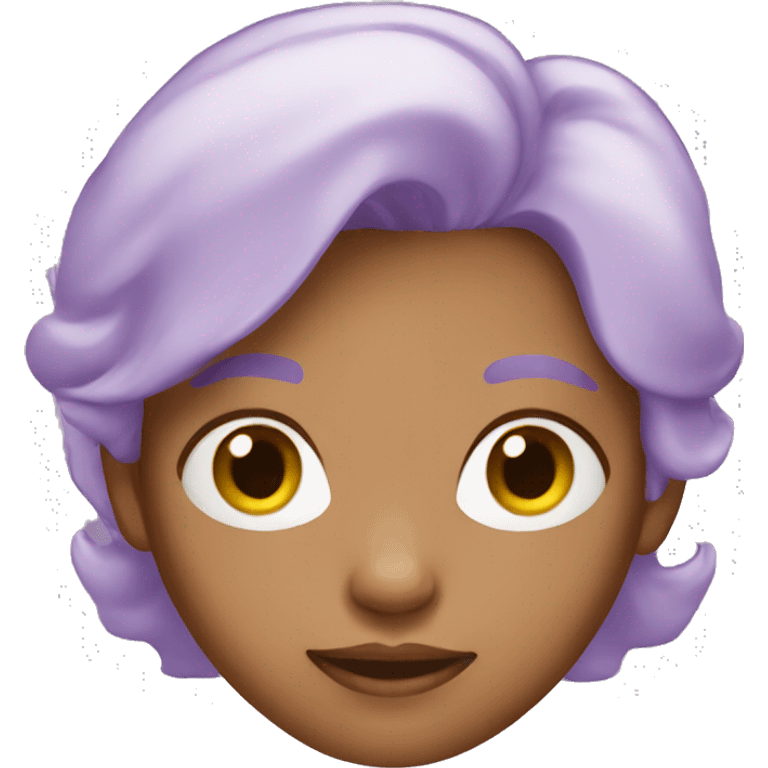 woman with light purple hair emoji