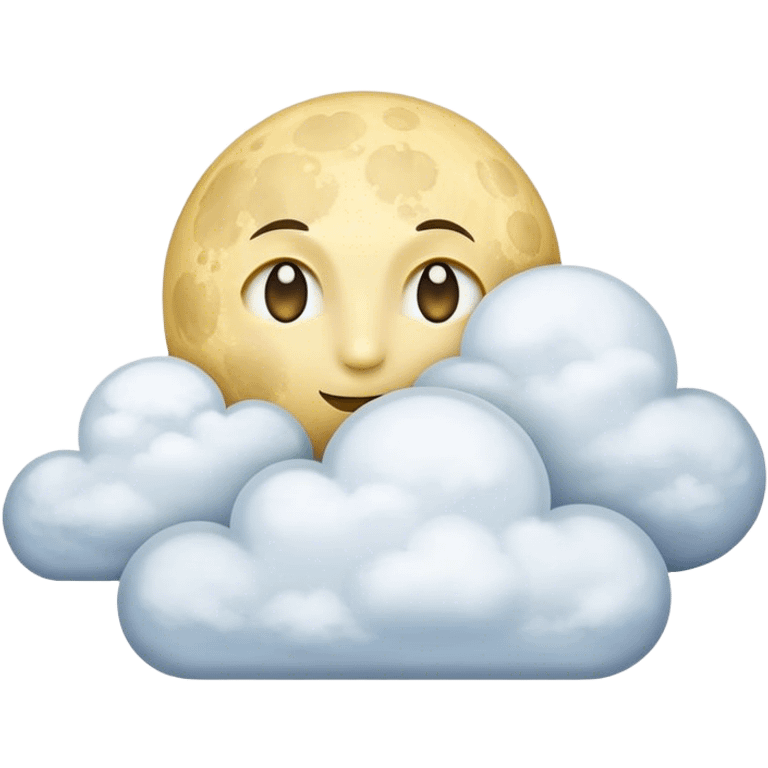 moon with clouds emoji