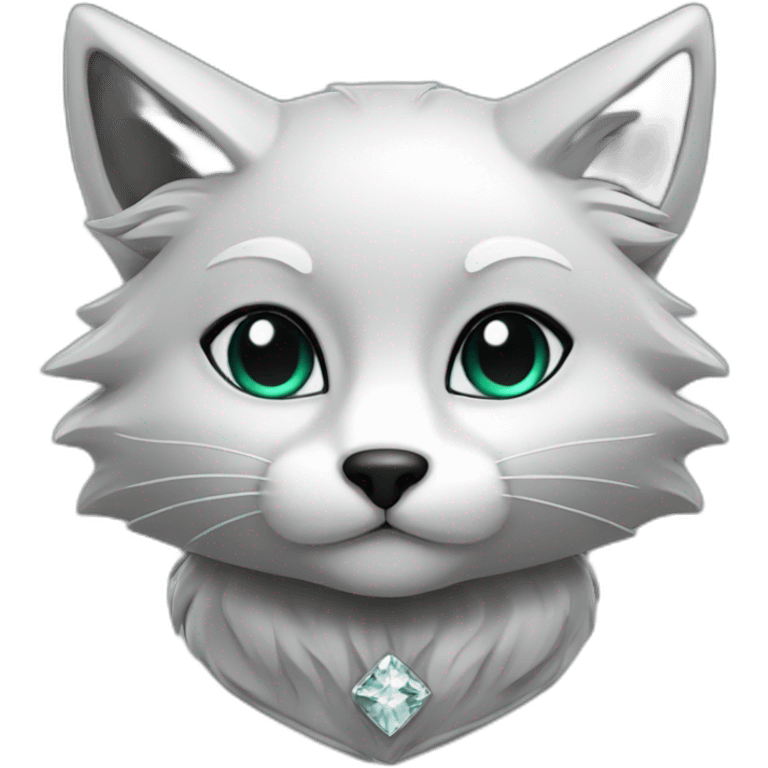 cat fox silver emoji