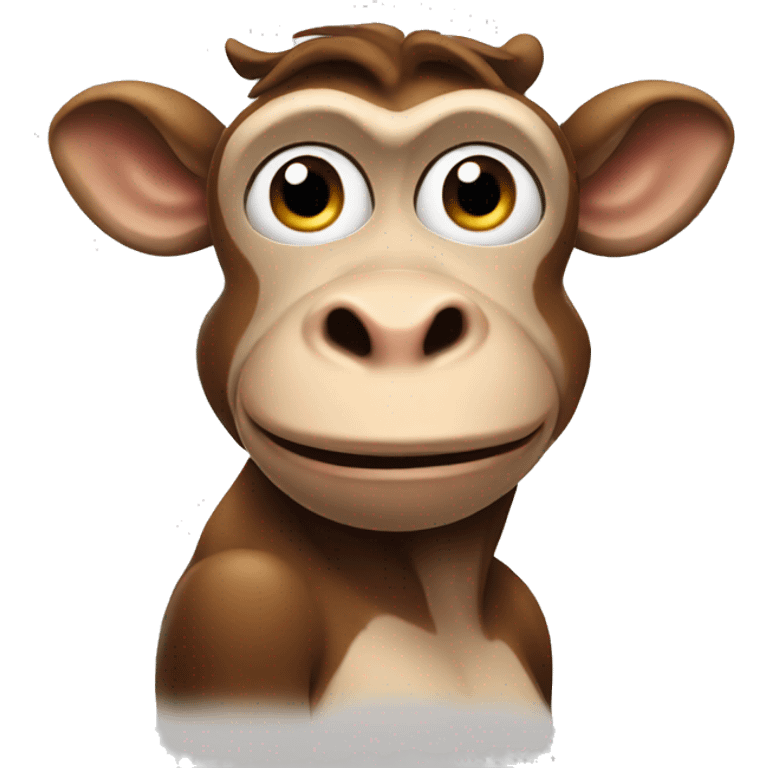 Monkey cow emoji