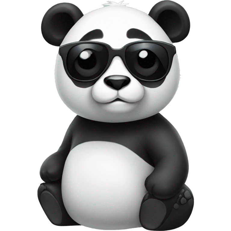 Panda with sunglasses  emoji