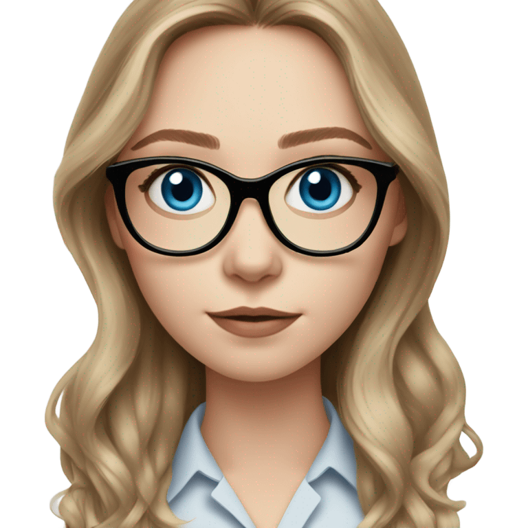 Elizabeth Olsen blue eyes wearing glasses  emoji