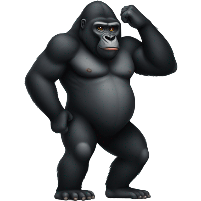 Black gorilla  emoji