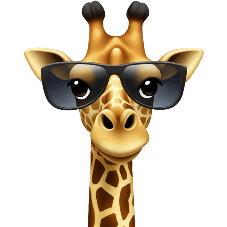 Giraffe with sunglasses emoji