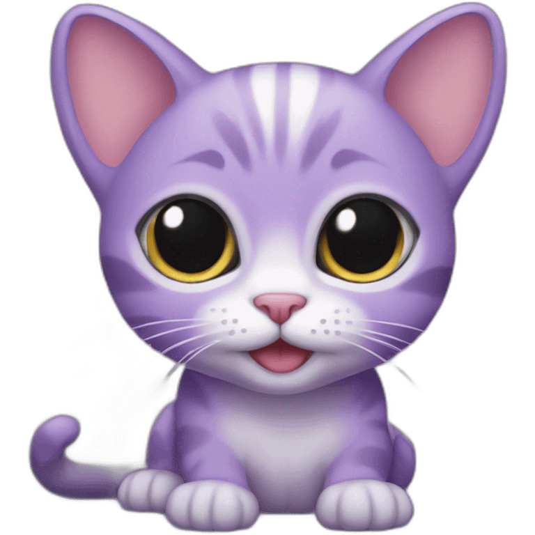 baby purple cat emoji