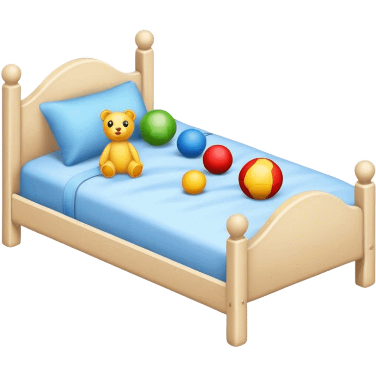 kids bed WITH TOYS  emoji