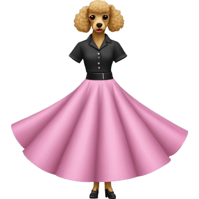 Poodle skirt emoji