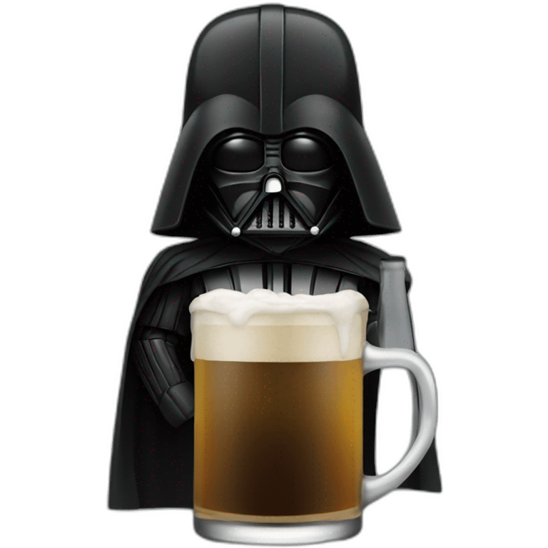 Dark vador drink a beer emoji