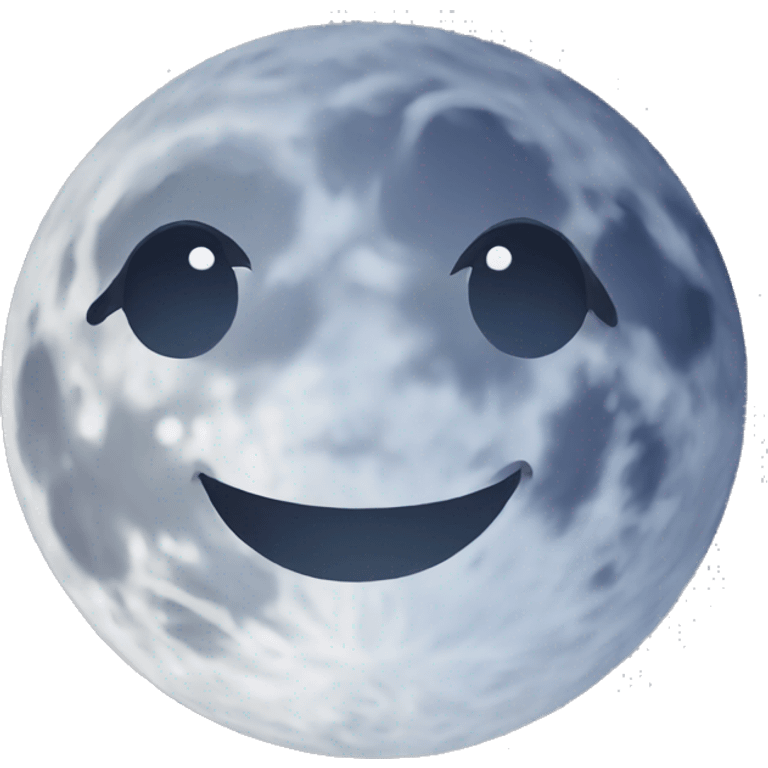 cute moon emoji