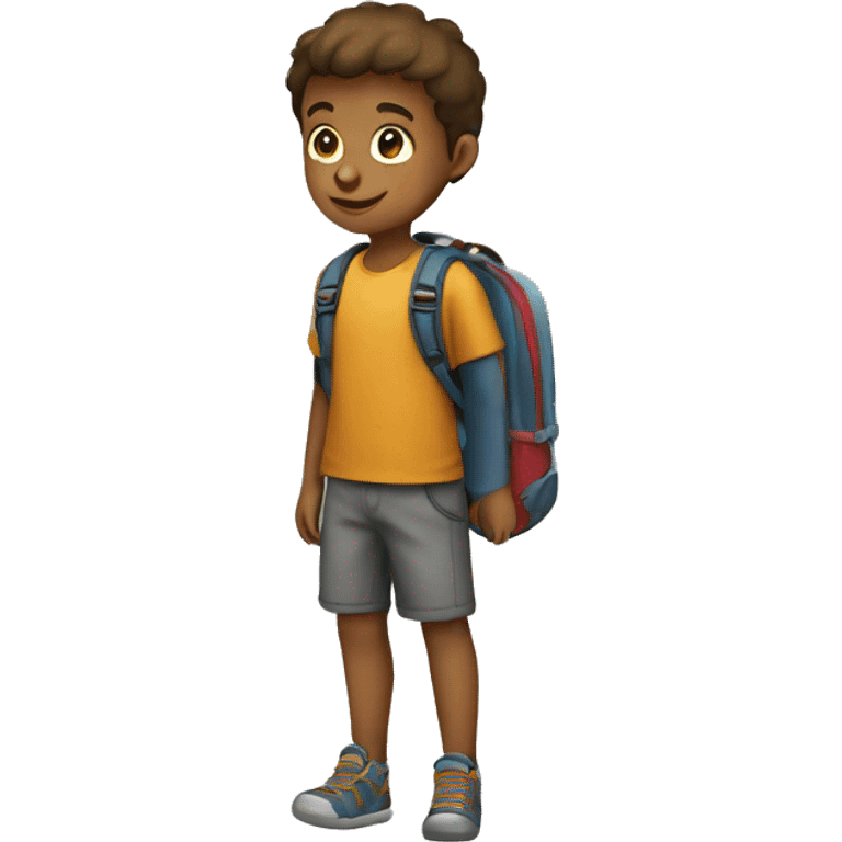 kid with a backpack emoji