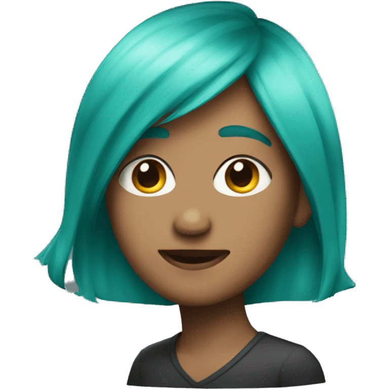 Person with teal hair emoji