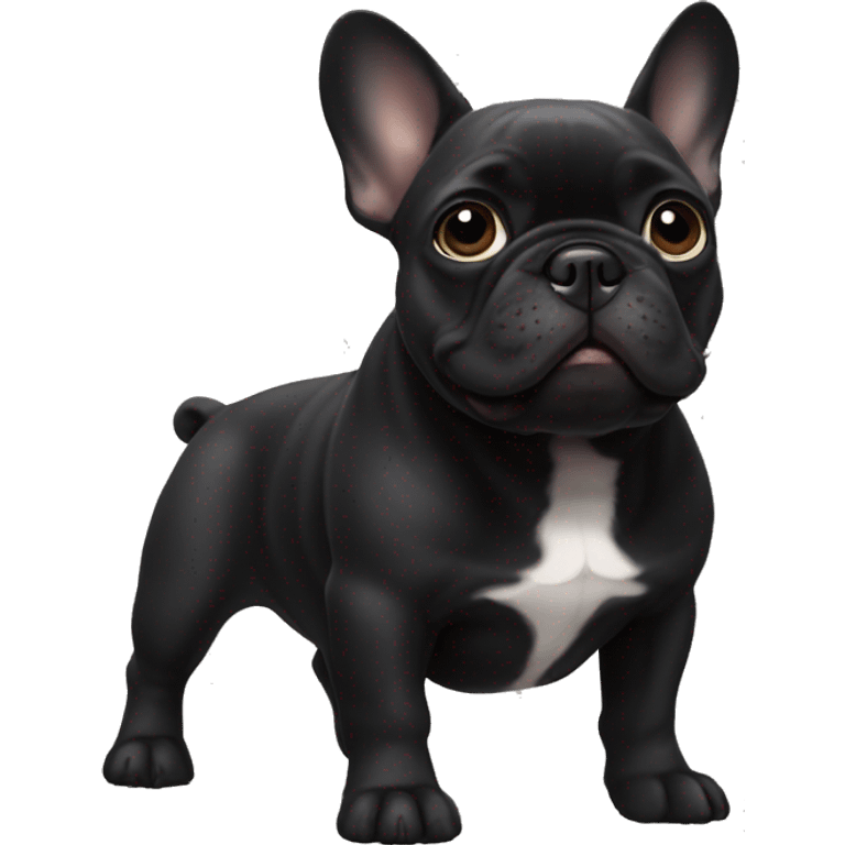 black french bulldog emoji