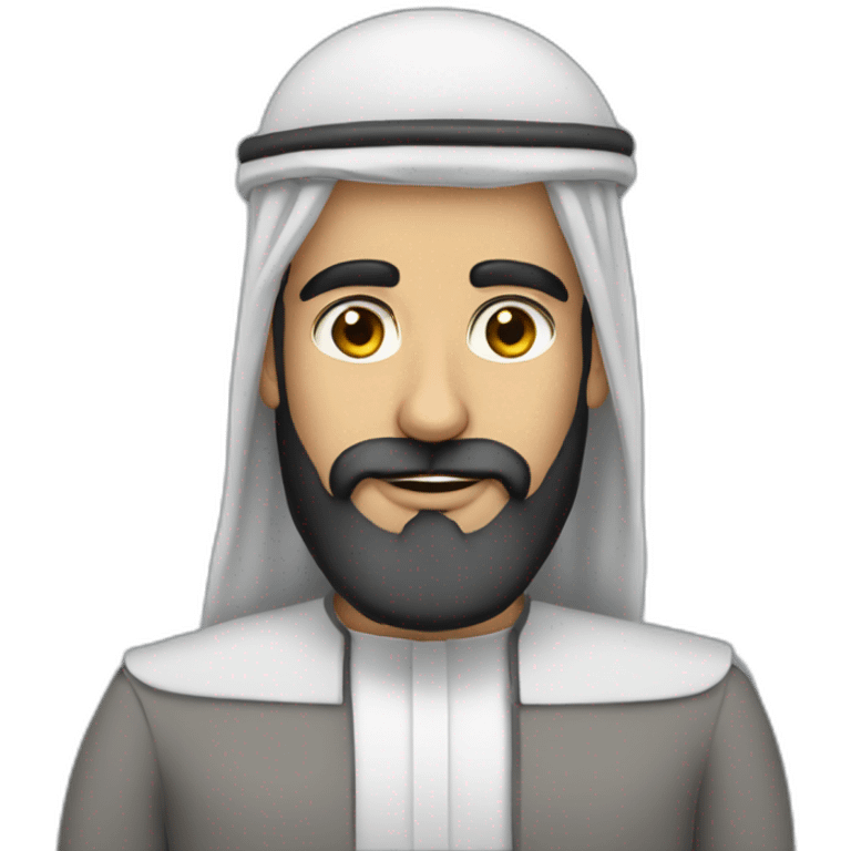 Arab cfo with black beard emoji