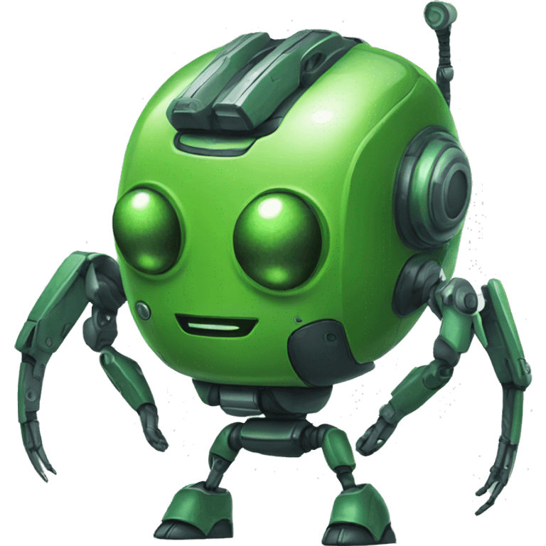 Green tick robot emoji