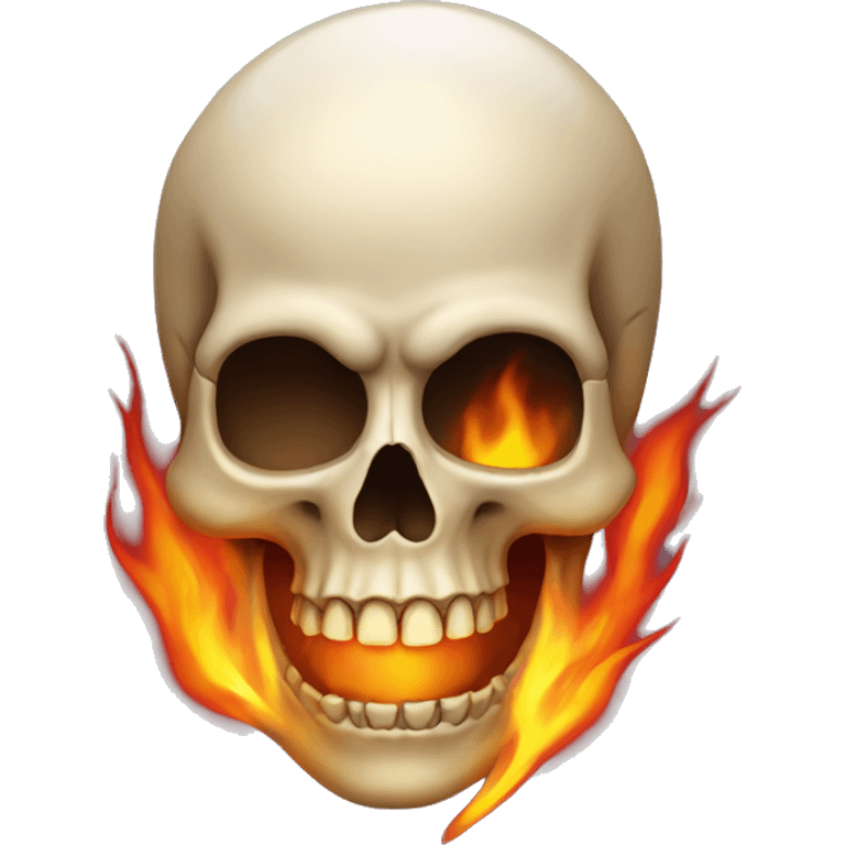 Skull on fire  emoji