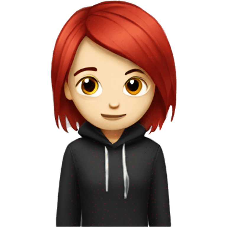 emo girl with red hair emoji