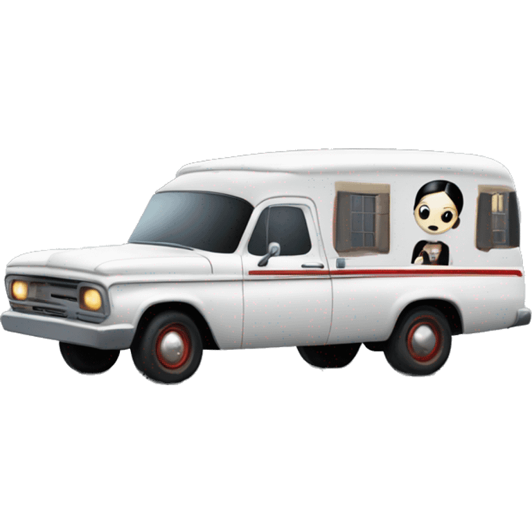 Wednesday Addams haunted dream house ghost buster truck  emoji