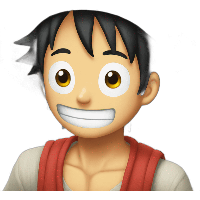 Luffy thiking emoji