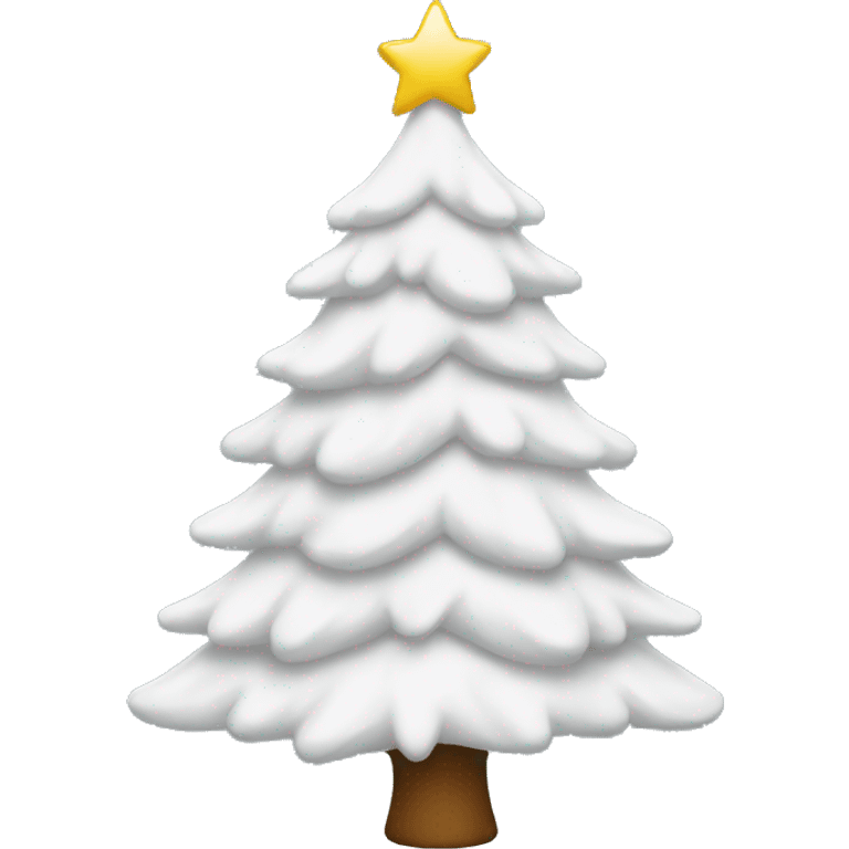 White Christmas tree emoji