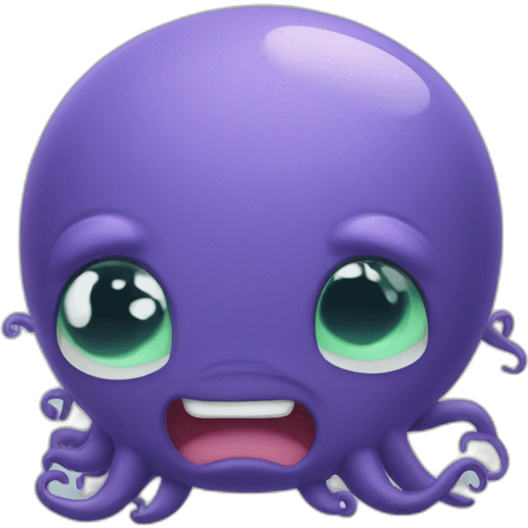 cute kraken crying emoji