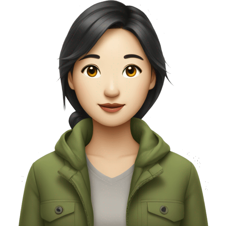 Environmentalist asian fair skin girl emoji