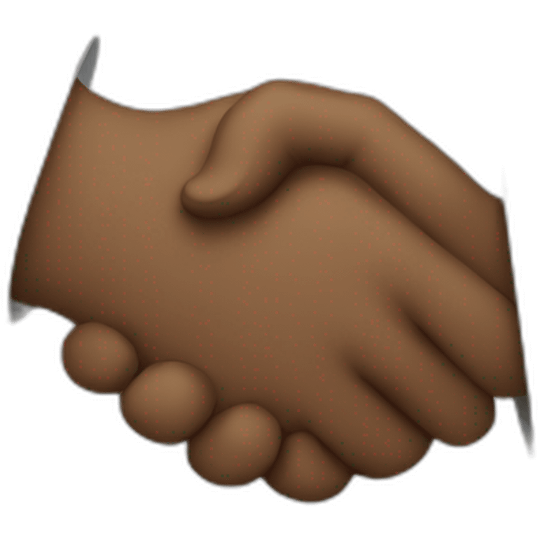 hand shake in unity multi racial emoji