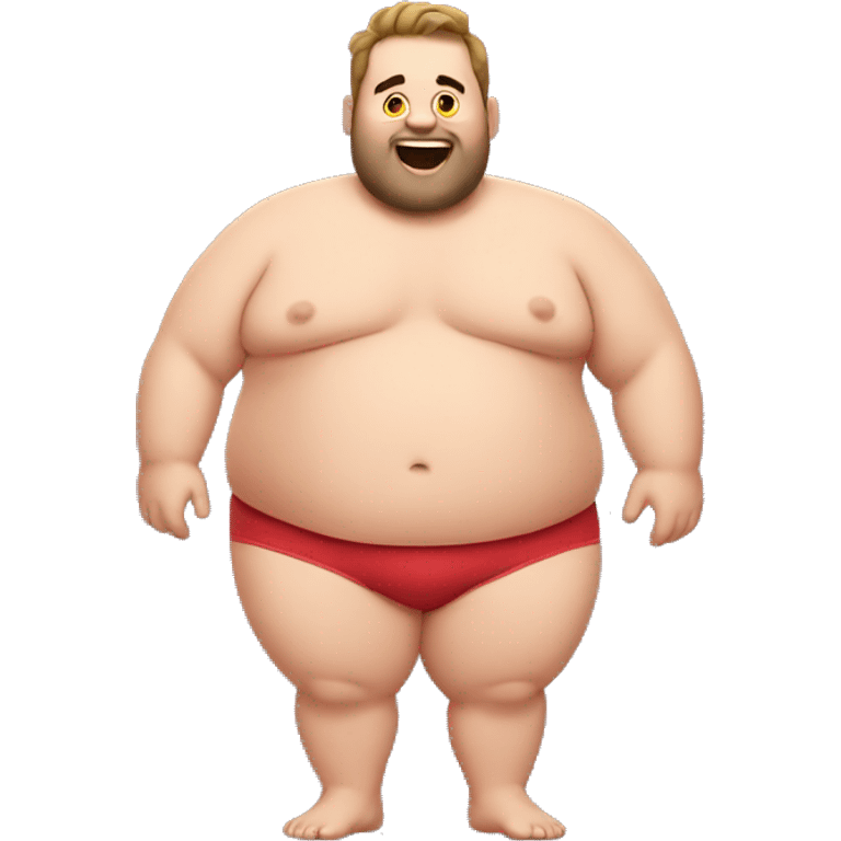 Big chubby guy in underwear emoji