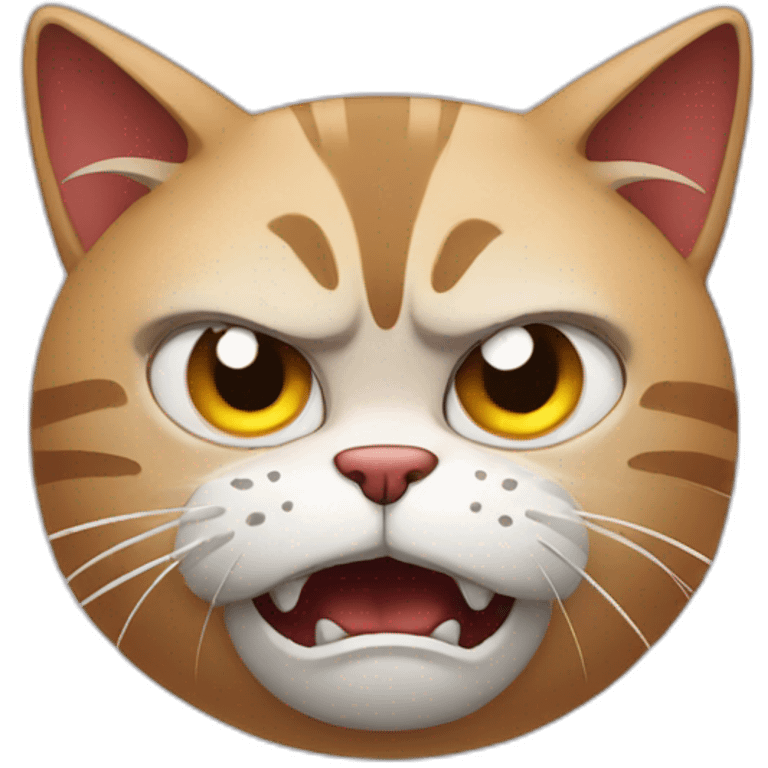 An angry cat emoji