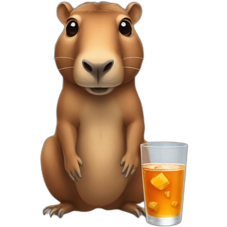 Capibara drink vodka emoji