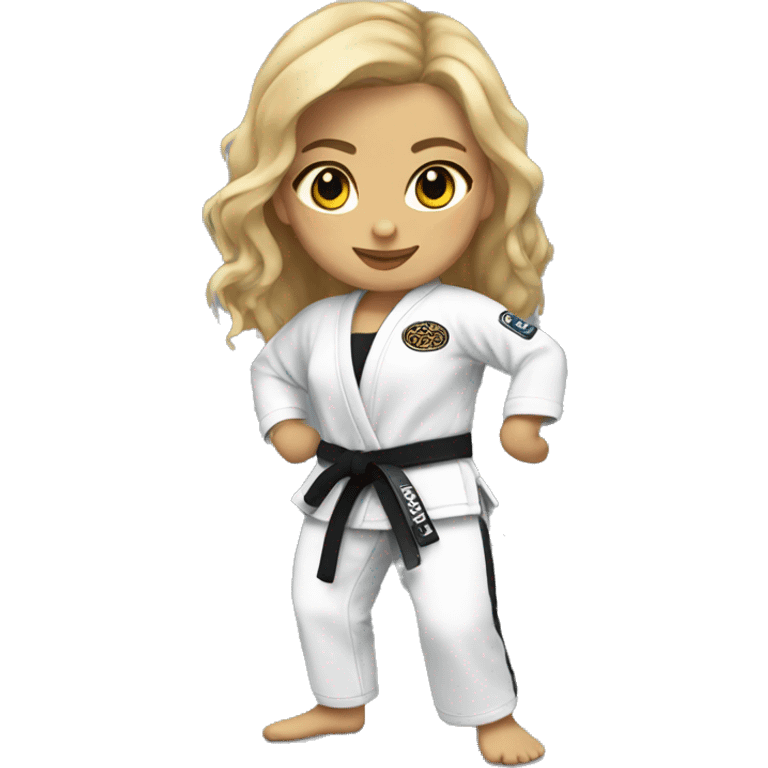 jiu jitsu girl with cheetah print outfit emoji