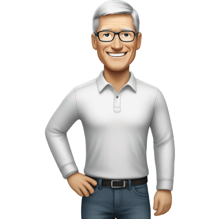 Tim Cook happy emoji