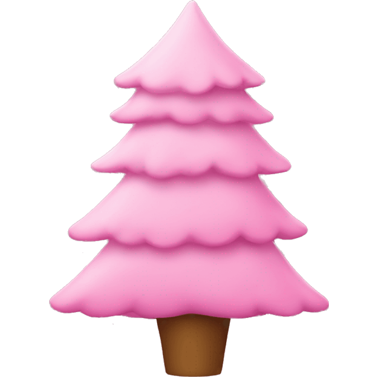 pink christmas tree  emoji