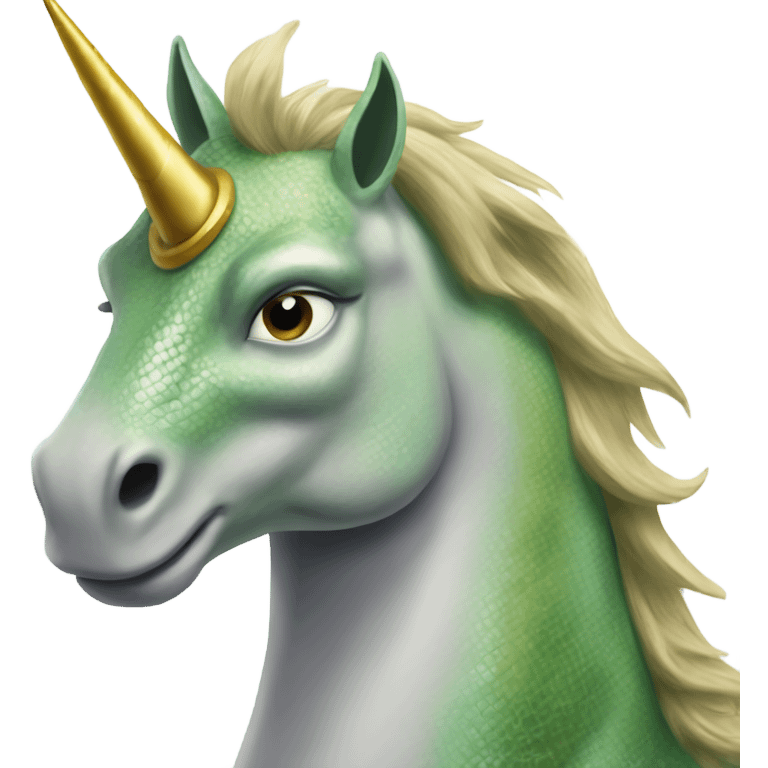 A hal fog half unicorn half lizard emoji