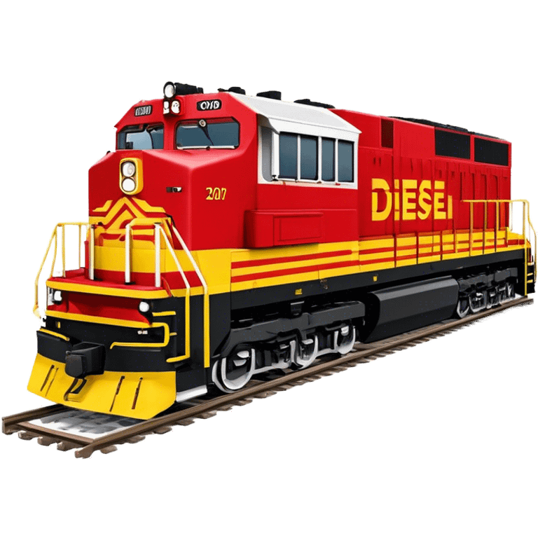 Diesel Locomotive - EMD SD70 (Model Year: 2021) (Iconic colour: Red and yellow) emoji