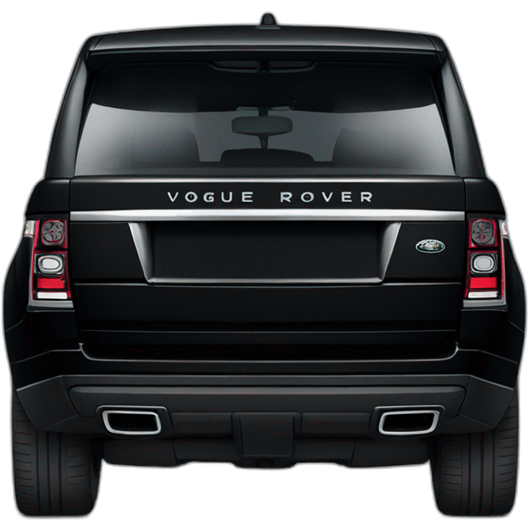 black range rover vogue emoji