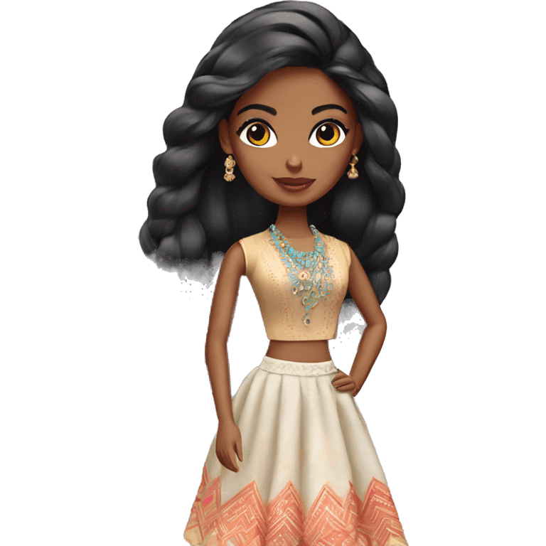 indian barbie doll emoji