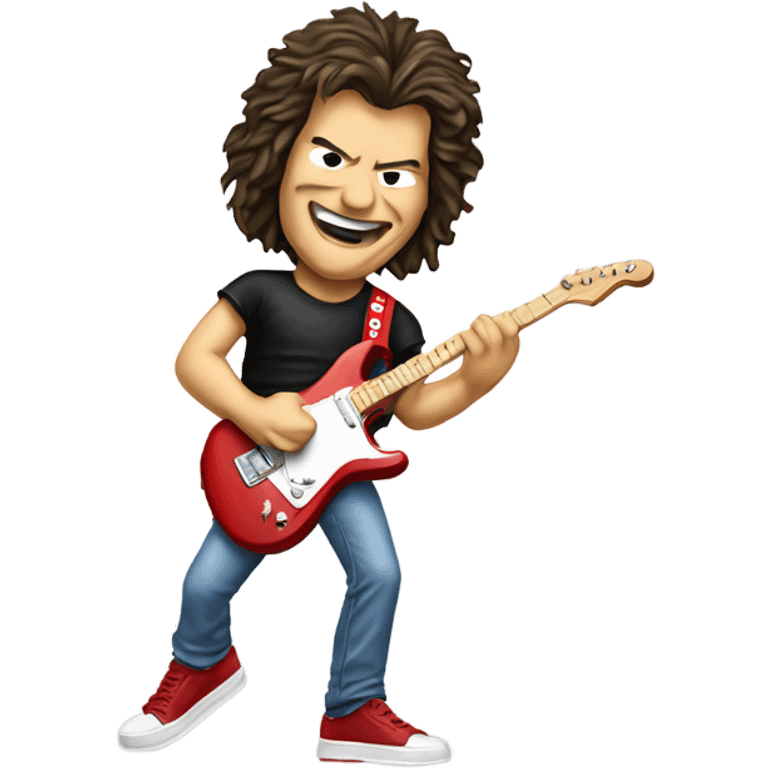 Eddie van Halen on stage emoji