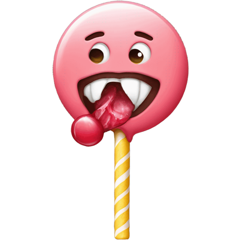 face licking a lolipop emoji