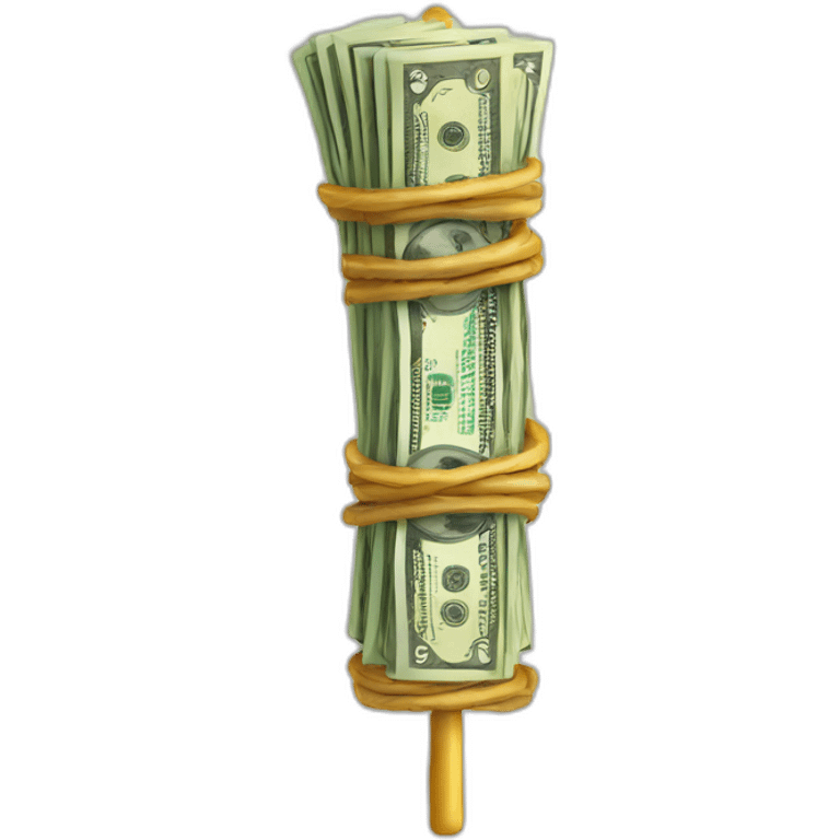 stack of money wands emoji