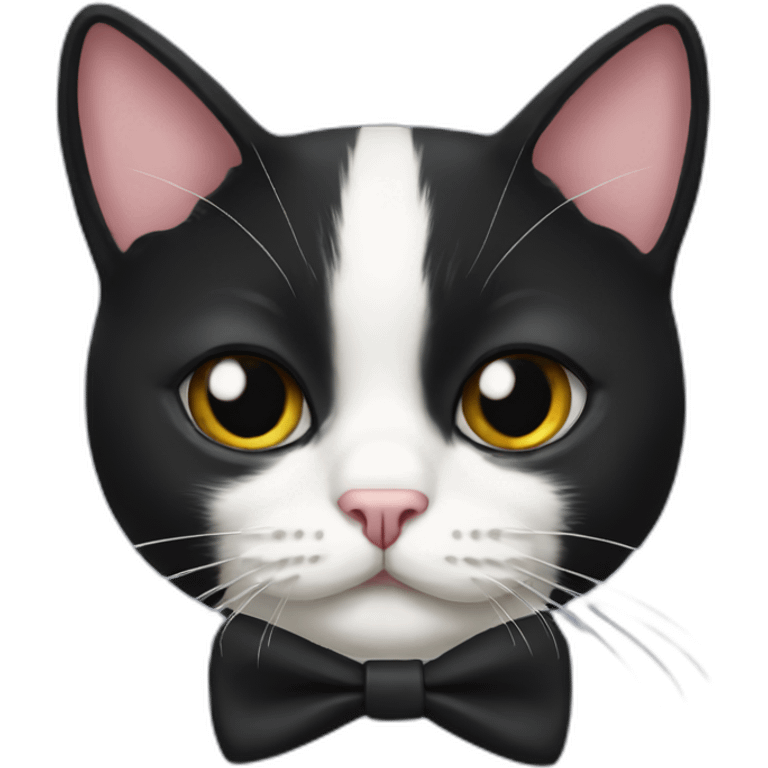 tuxedo cat moustache emoji