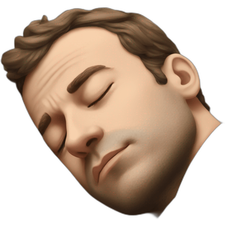 Macron sleeping emoji