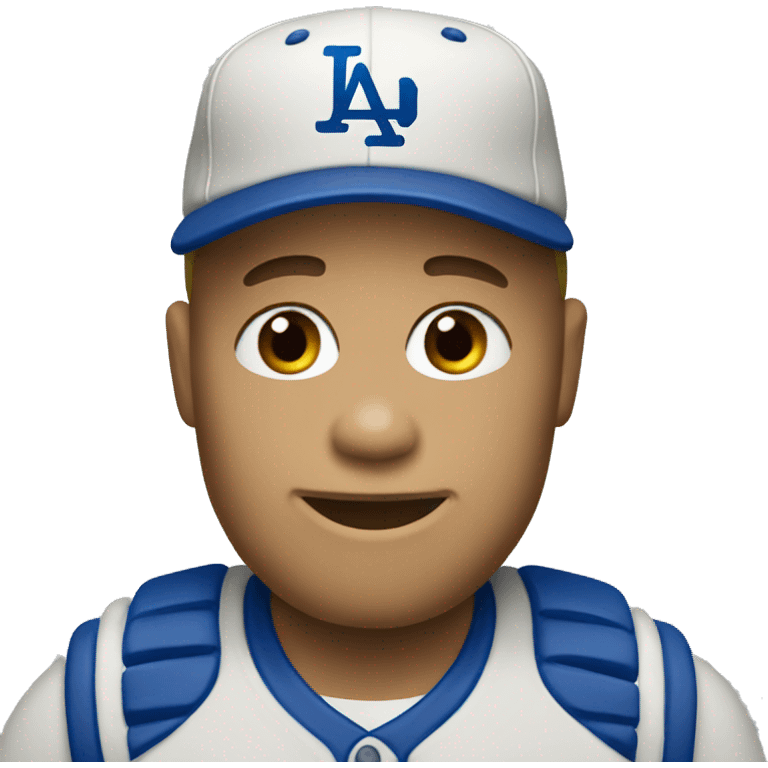 Emoji with dodger hat emoji