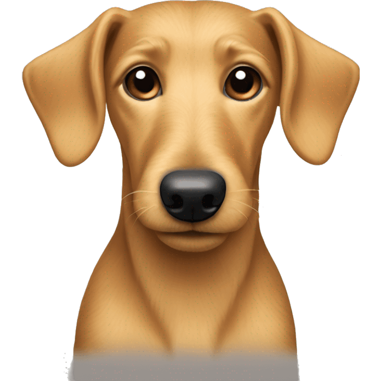 Wire hair blonde terrier dachund mix  emoji