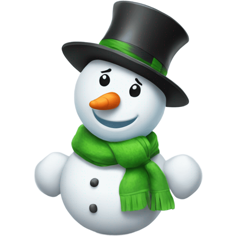 A snowman but he has swag emoji